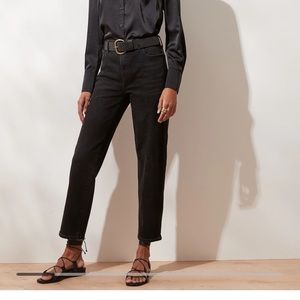 Banana Republic- High-Rise Black Wash Straight Jean- 14/32